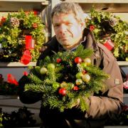 Sharman's Flowers will sell Christmas wreaths at the market