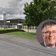 The site of the Young People's Centre at King James Academy/Inset: Cllr Steve Jarvis