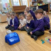 Children from Therfield First School learnt vital lifesaving skills