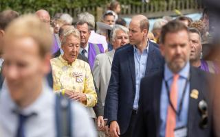 Prince William at the inaugural Cambridgeshire County Day with Lord-Lieutenant Julie Spence